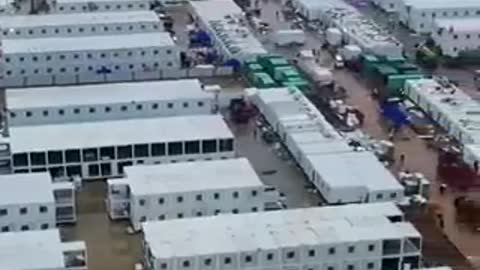 Newly built quarantine camp in Guangzhou, China to hold 250,000 people