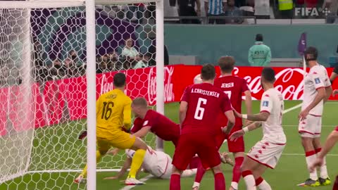 Eriksen returns in hard-fought clash _ Denmark v Tunisia highlights _ FIFA World Cup Qatar 2022