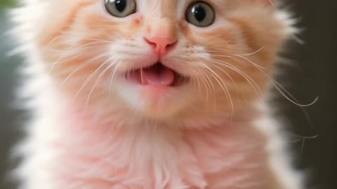 Cute pink kitty