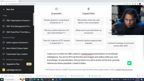 Automate power point presentation with Chat GPT