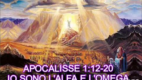 Apocalisse 1:12-20 Io sono L'ALFA e L'OMEGA.la bestemmia contro lo Spirito non sarà perdonata.a chiunque parli contro lo Spirito Santo, non sarà perdonato né in questo mondo né in quello futuro.Parola del Signore.