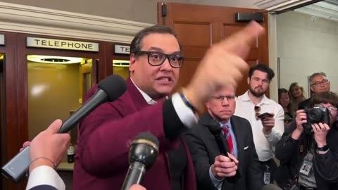 George Santos Goes Off After Being Confronted by 'Terrorist Sympathizer' on Capitol Hill
