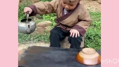 Kid cooking skill