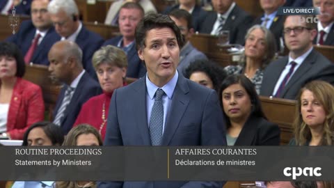 Trudeau claims "We live in a country that upholds the freedom of expression..."