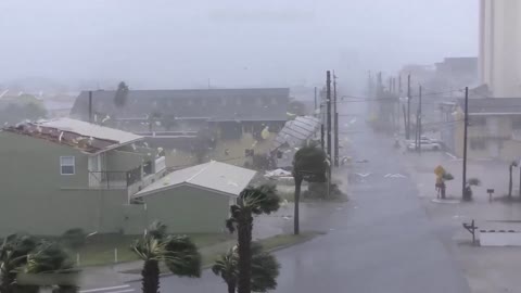 Top Footage Hurricane storm tornado caugh on camera Michael Category 5