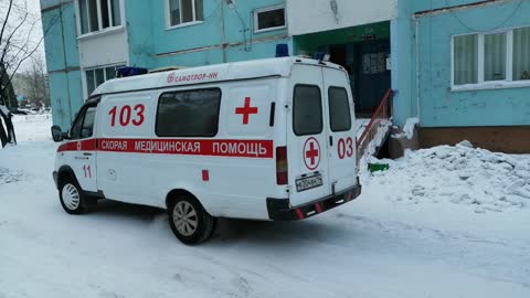 Our Russian ambulance car GAZ.