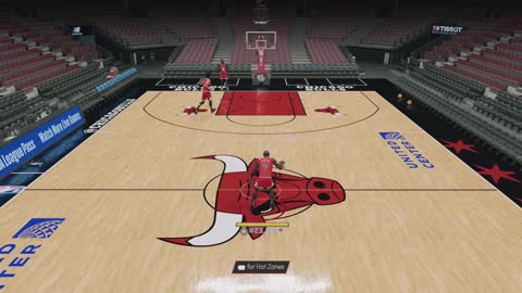 NBA 2K22 Michael Jordan free throw line dunk