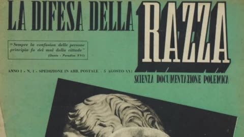 Accadde quel giorno 18 settembre 1938-Mussolini annunciava le leggi razziali DOCUMENTARIO la storia insegna che 9 anni dopo i patti lateranensi l'Italia di Mussolini con il re promulgarono le leggi razziali