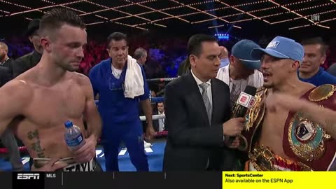Teofimo Lopez's Interview After Beating Josh Taylor