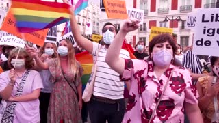 Protesters rise against LGBT attacks in Spain
