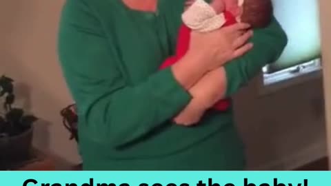 Grandma sees the baby! 🧓❤️👶