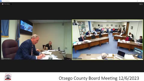 Otsego County Board Resolution Presentation 12-6-2023