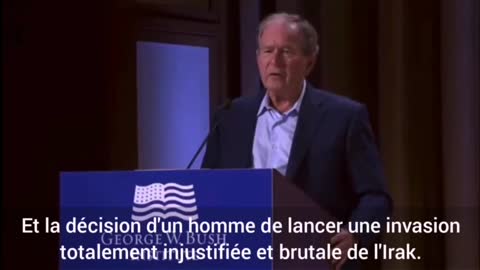 Goerge Bush et son lapsus entre guerre en Irak et Guerre en Ukraine