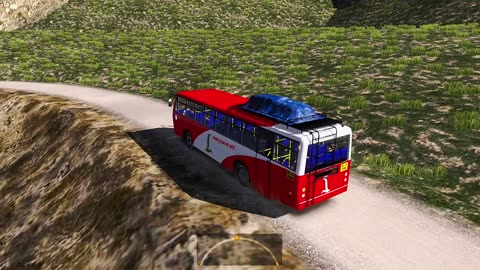 Driving Ashok Leyland & KSRTC Bus On Hills In Euro Truck Simulator 2