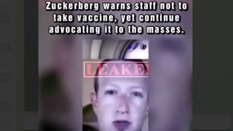 Zuckerberg secret warning against jab