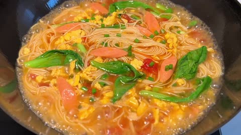 Delicious Chinese Traditional Homemade Ramen ! Yummy, Mouth Watering Cooking 😋😋😋 #Ramen #Food