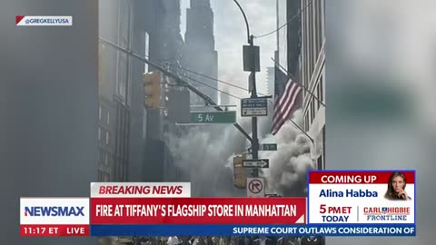 Tiffany's Flagship Store on Fire in NYC