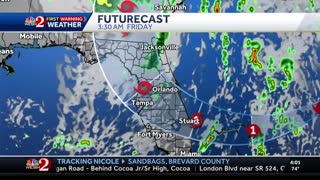 Tracking Tropical Storm Nicole Tuesday 4 p.m.