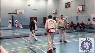 Isle of Arran Tae Kwon Do Sparring, Elite Scotland competition ITF