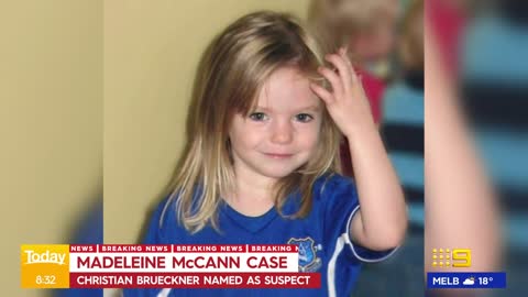 German man declared formal suspect in Madeleine McCann case | 9 News Australia