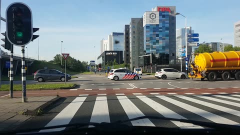 Dashcam Timelapse Drive: Amersfoort to work (KPN) Amsterdam Sloterdijk.