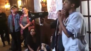 Sarah Lawrence College students protesting