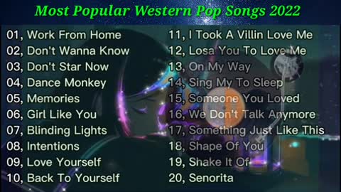 Most Popular Western Pop Songs 2022