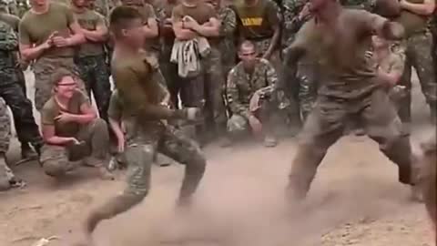 Combat Drill Between USMC And Philippine Marines