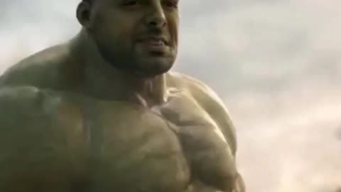 Deep fake of my face on Hulks body