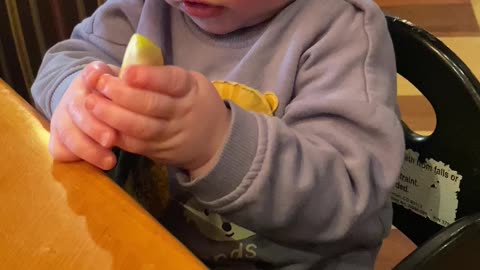 10-Month-Old Has Hilarious Reaction First Time Trying Lemon