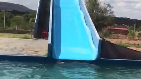 Rough Ride Down Waterslide