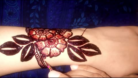 Beautiful Back Hand Henna Design