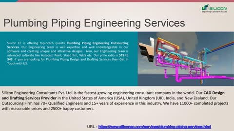 Plumbing Piping Engineering CAD Services Provider
