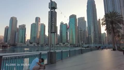 Dubai Burj Khalifa City Center walk...