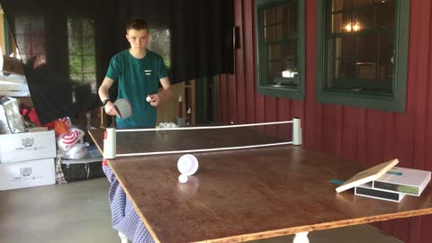 Table Tennis Trick Shot That Will Blow Your Mind