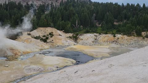 Iron pyrite forming in Bumpass Hell