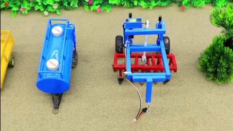 Diy Mini Tractor Making, Modern Water, Pump System , Science Perfect Cartoon video