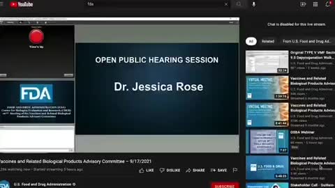 Dr. Jessica Rose at the FDA Open Public Hearing: