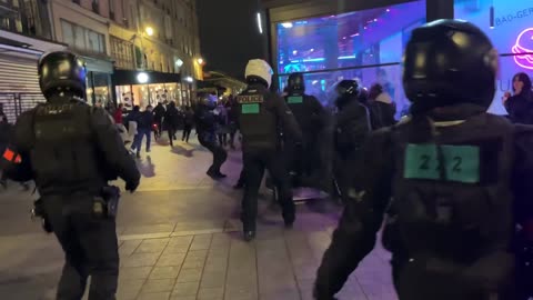 PARIS France, Images of a regime that can only hold on by using the most brutal violence (Mar 20, 2023)