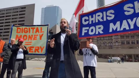 Chris Sky Speaks At Nathan Phillips Square For His Campaign Run For Mayor Of Toronto🔥