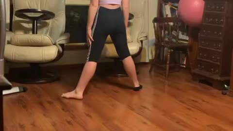 Young dancer improvisation