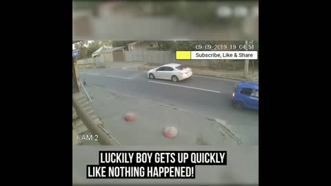 Mysterious Being Saves School Boy From Road Accident.