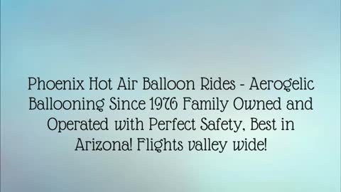 hot air balloon ride arizona