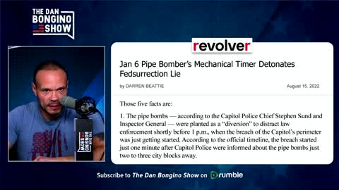 Bongino discusses Revolver News pipe bomb bombshell