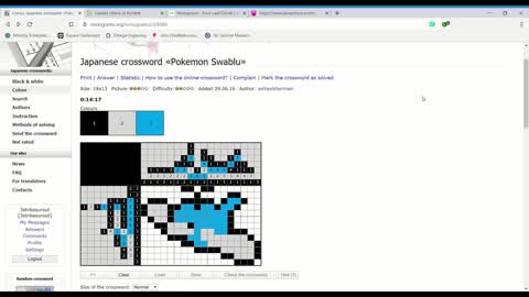 Nonograms - Pokemon Swablu