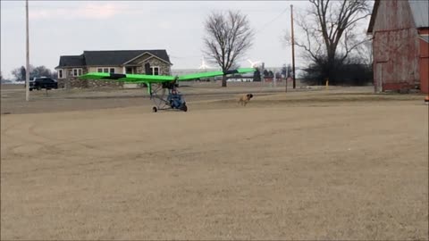 Flying my Quicksilver Ultralite.