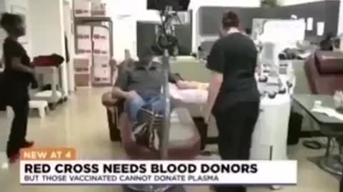 VACCINATED BLOOD DONATIONS NOT USABLE