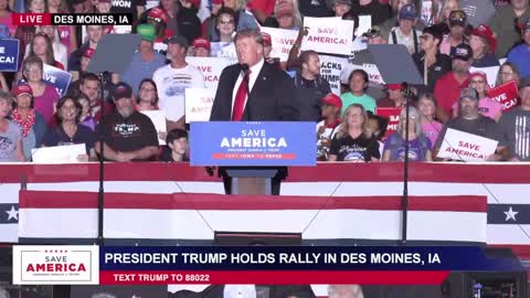 President Donald J Trump in Des Moines, IA