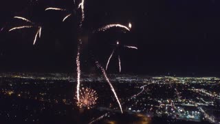 Amazing drone footage of fireworks display