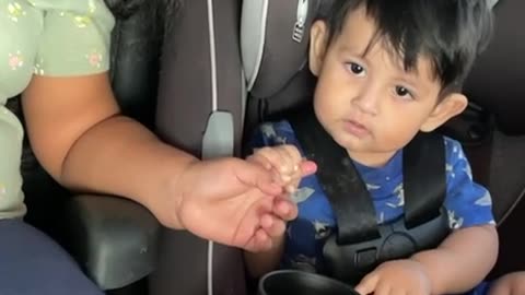 Boy Bites Sleeping Girl's Finger